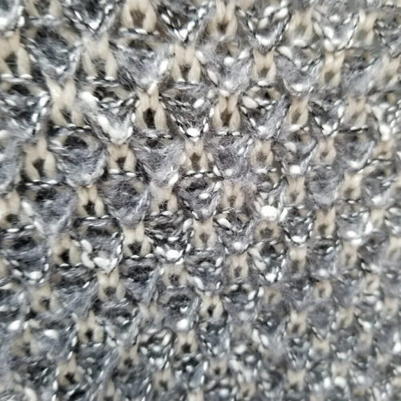 Anthropologie HWR Chunky Knit Long Cardigan Pockets Grey S - Picture 9 of 10